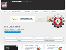 Tablet Screenshot of cloud-pdf.com